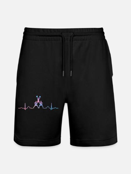 Cheerleader Cheer Mom Cheerleading - Stanley/Stella Trainer Unisex Organic Jogging Shorts - black