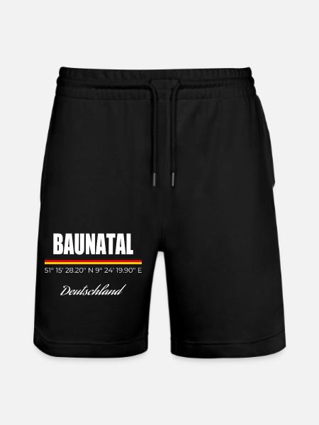 Baunatal - Stanley/Stella Unisex Bio Joggingshorts Trainer - Schwarz