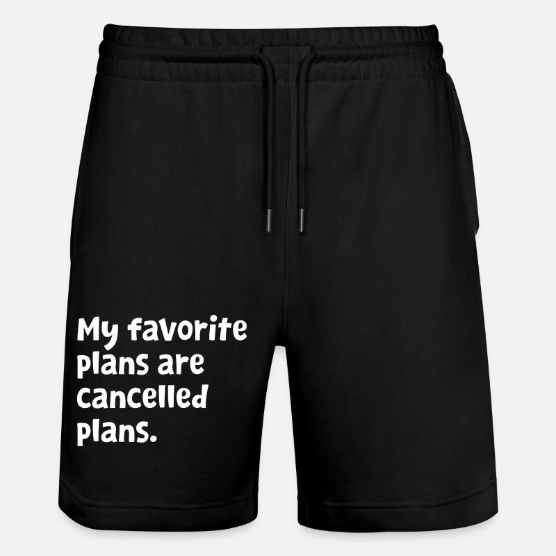 Design introverti drôle - Sarcasme, sarcasme, humour - Short de jogging bio TRAINER Stanley/Stella unisexe - noir