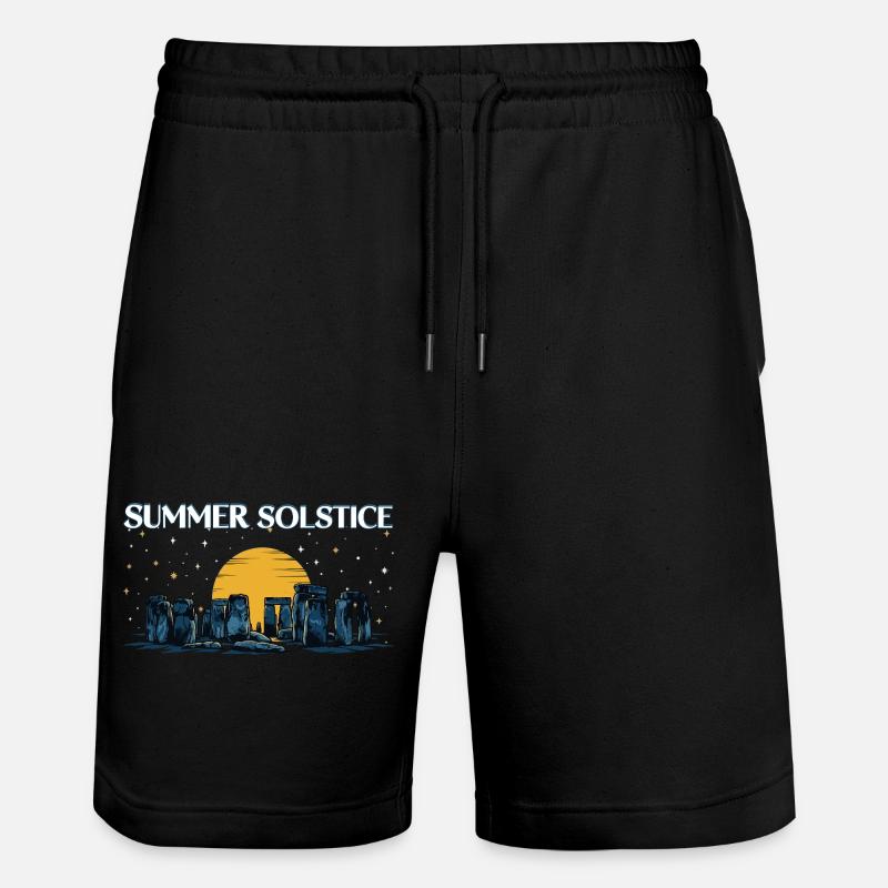 Litha Pagan Solstizio d'Estate Midsommar - Pantaloncini da jogger ecologici unisex Trainer di Stanley/Stella - nero