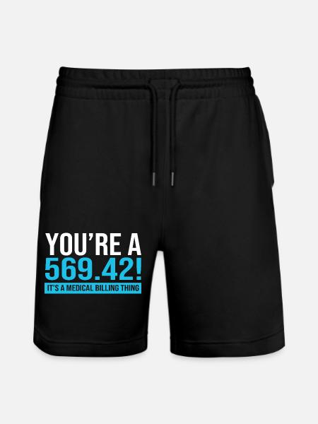 Medical Coder - Stanley/Stella Trainer Unisex Organic Jogging Shorts - black
