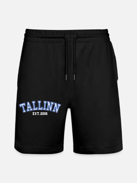 Tallinn Est. 2006 - Stanley/Stella Trainer Unisex Organic Jogging Shorts - black