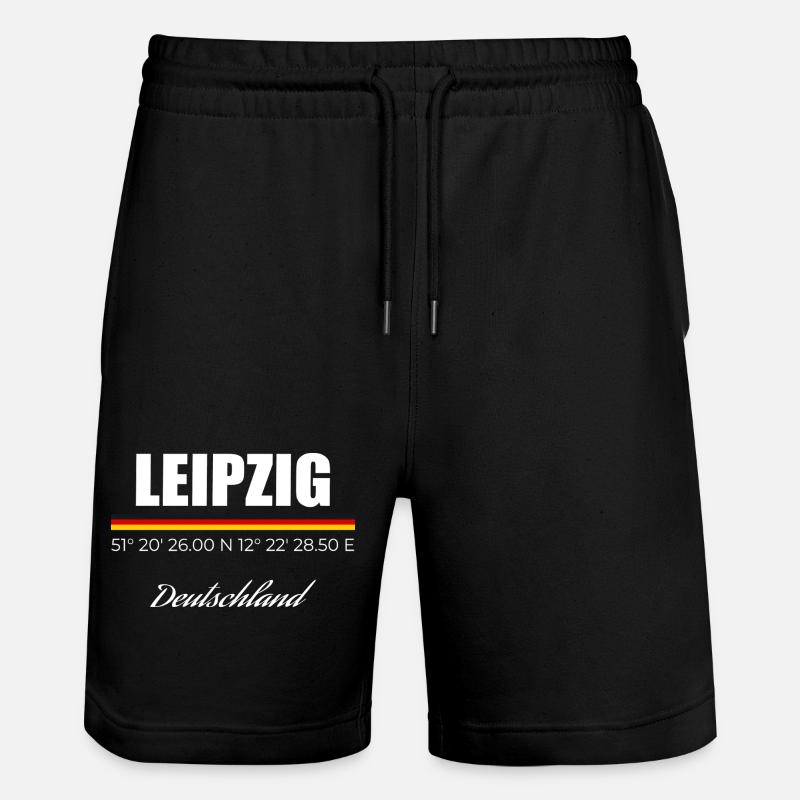 Leipzig - Stanley/Stella Unisex Bio Joggingshorts Trainer  - Schwarz