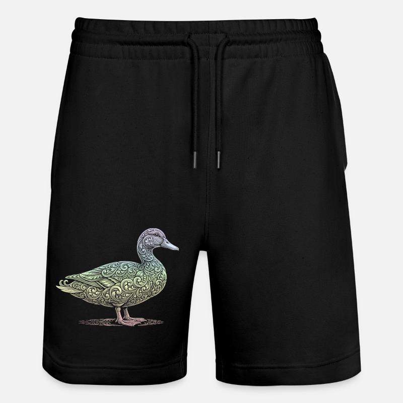 Ente - Stanley/Stella Unisex Bio Joggingshorts Trainer  - Schwarz