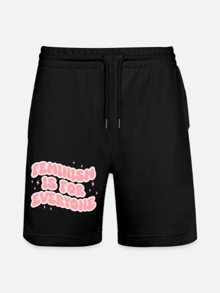 Feminism Is For Everyone - Stanley/Stella Trainer Unisex Organic Jogging Shorts - black