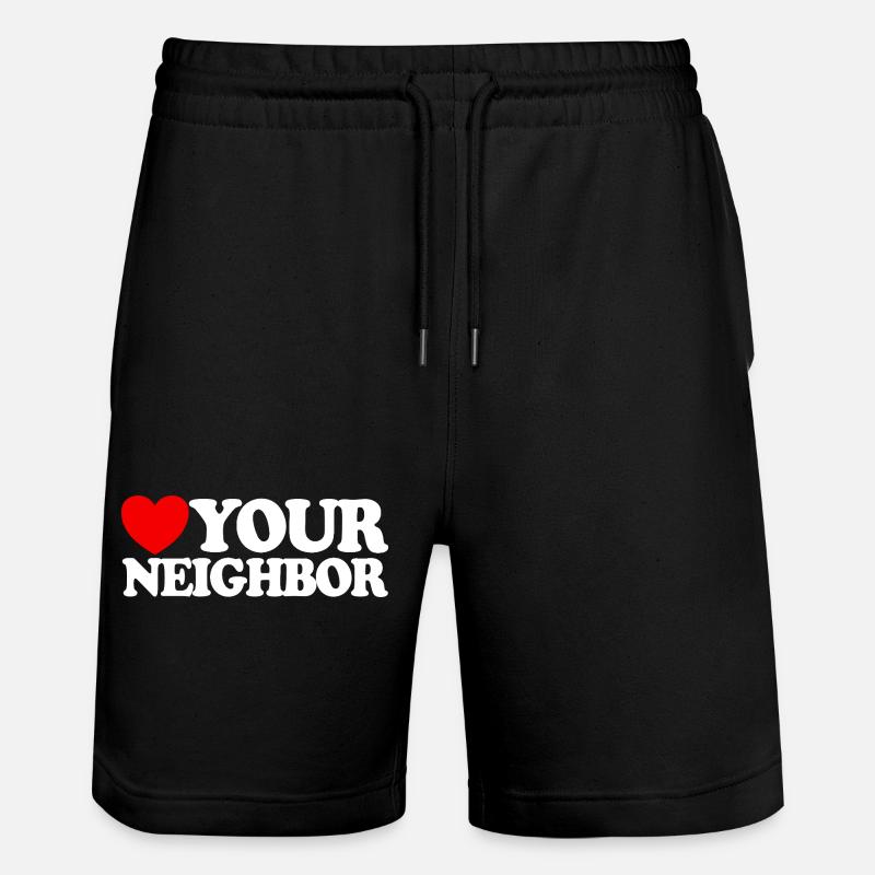 Charité – Foi chrétienne – Jésus - Short de jogging bio TRAINER Stanley/Stella unisexe - noir