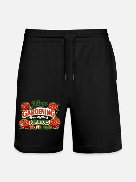 Jag älskar trädgårdsarbete från mitt huvud tomattröja - Ekologiska joggingshorts Trainer unisex från Stanley/Stella - svart