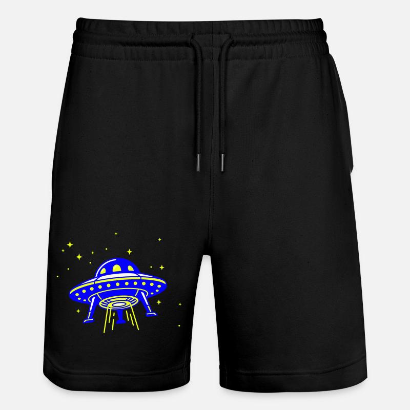 UFO – Visit from another galaxy - Stanley/Stella Trainer Unisex Organic Jogging Shorts - black