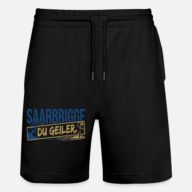 Saarbrigge Du Geiler - Short de jogging bio TRAINER Stanley/Stella unisexe - noir