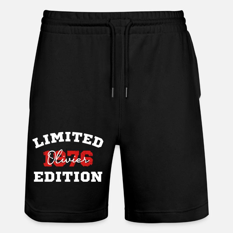 Edition Olivier Limited - Stanley/Stella Unisex Bio Joggingshorts Trainer  - Schwarz