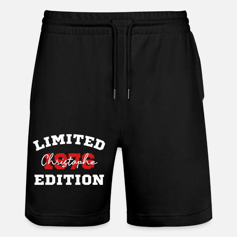 Edition Limitee 1076 Christophe - Short de jogging bio TRAINER Stanley/Stella unisexe - noir