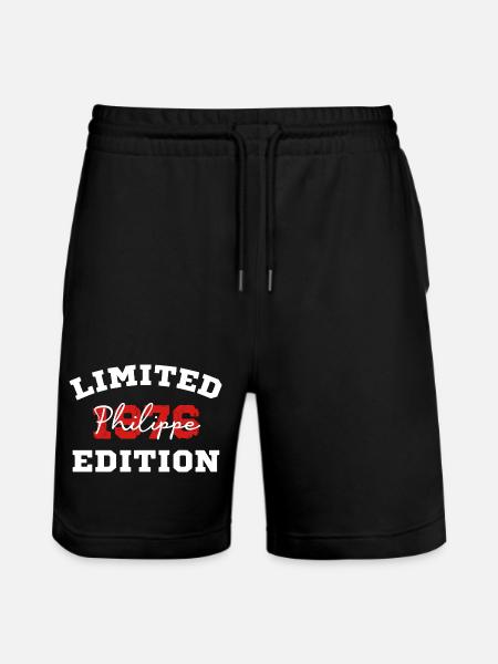 Limited 1976 Philippe Edition - Stanley/Stella Trainer Unisex Organic Jogging Shorts - black