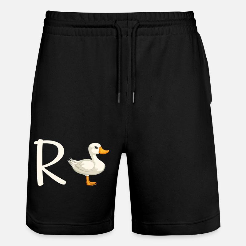 Pension avec canard - Short de jogging bio TRAINER Stanley/Stella unisexe - noir