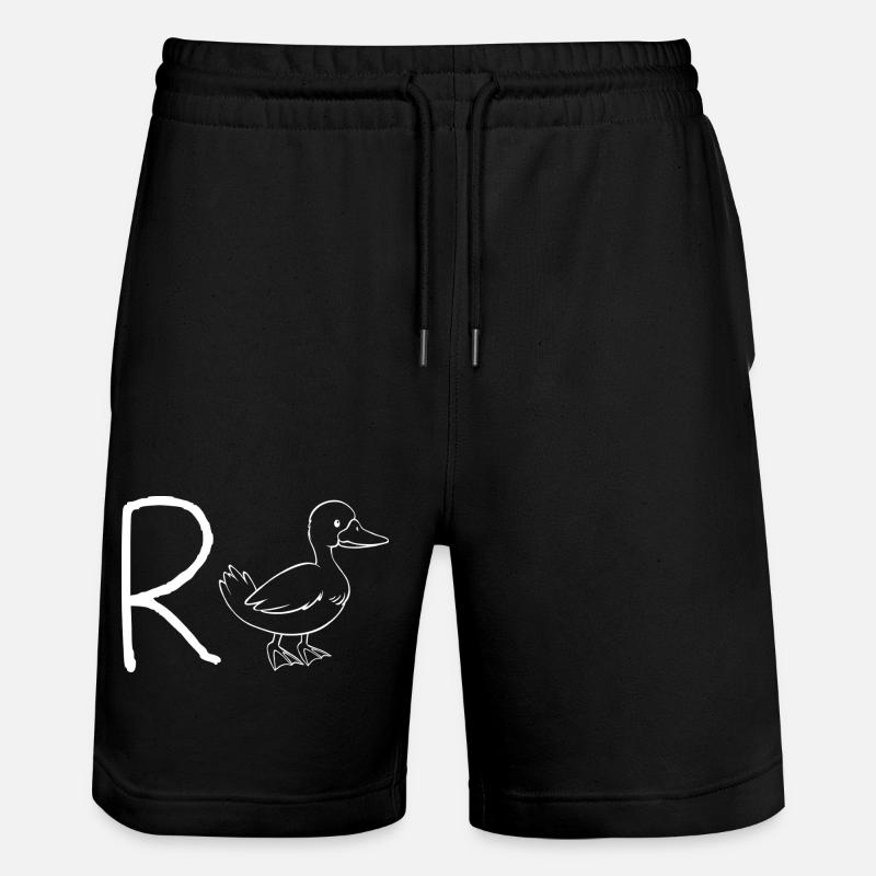 Pension Canard - Short de jogging bio TRAINER Stanley/Stella unisexe - noir