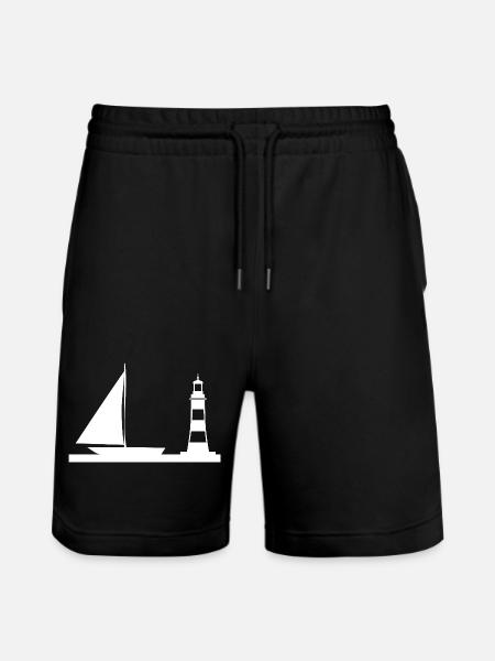Sail - Stanley/Stella Trainer Unisex Organic Jogging Shorts - black