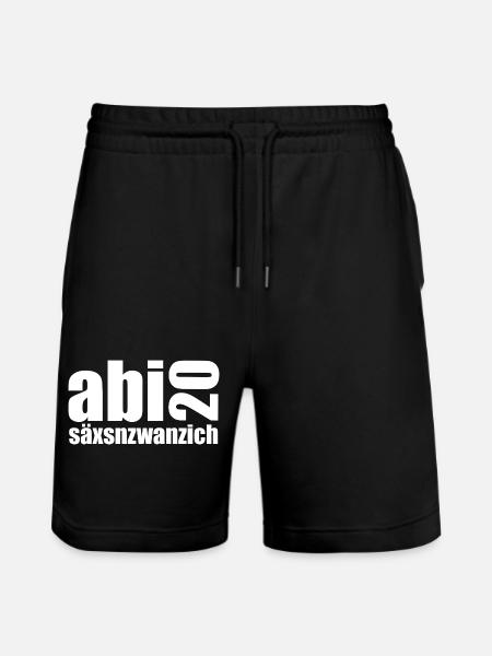 Abi 20 säxnzwanzig - Stanley/Stella Unisex Bio Joggingshorts Trainer - Schwarz