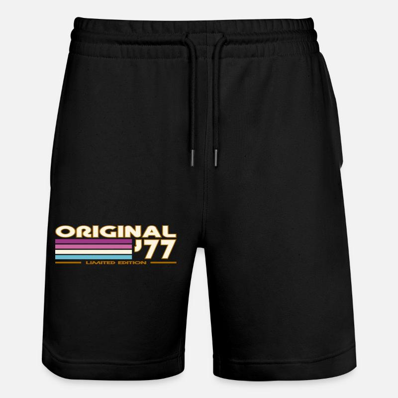 1977 - Stanley/Stella Unisex Bio Joggingshorts Trainer  - Schwarz