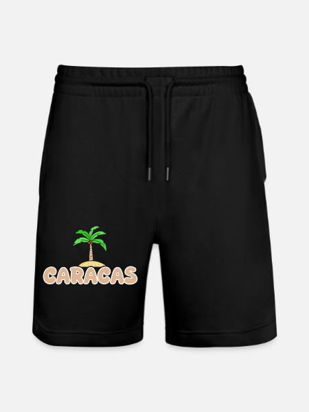 Caracas - Stanley/Stella Unisex Bio Joggingshorts Trainer - Schwarz