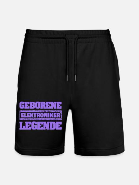 Elektroniker - Stanley/Stella Unisex Bio Joggingshorts Trainer - Schwarz