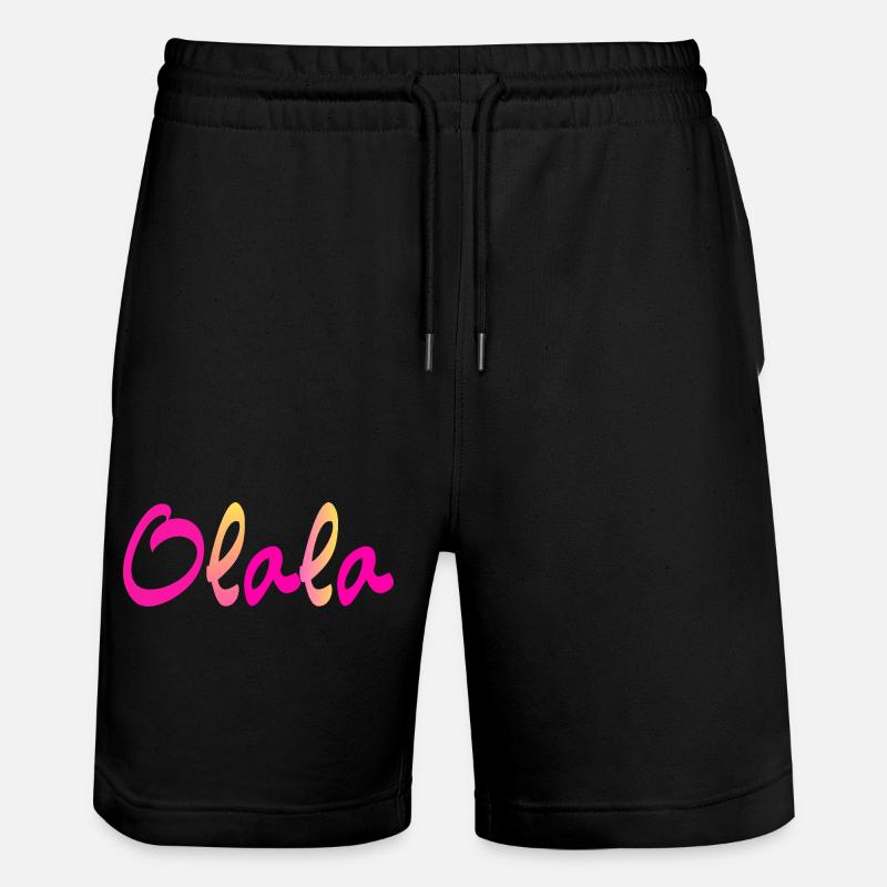 Olala - Stanley/Stella Trainer Unisex Organic Jogging Shorts - black
