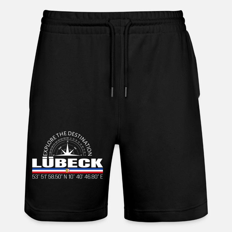 Lübeck - Short de jogging bio TRAINER Stanley/Stella unisexe - noir
