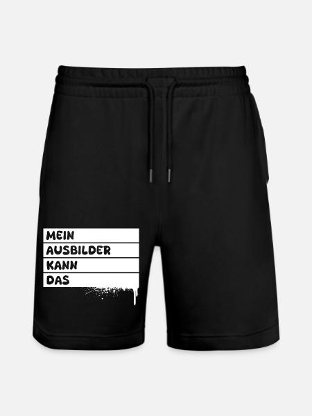 Ausbilder - Stanley/Stella Unisex Bio Joggingshorts Trainer - Schwarz