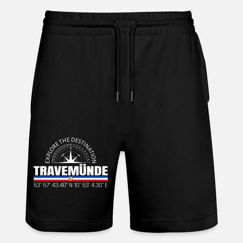 Travemünde - Short de jogging bio TRAINER Stanley/Stella unisexe - noir