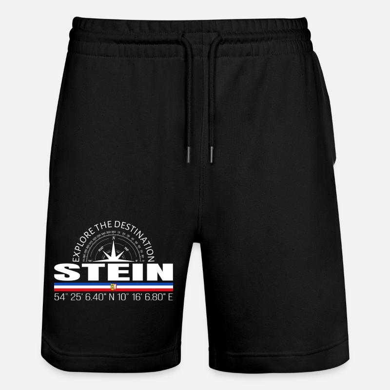 Stone - Stanley/Stella Trainer Unisex Organic Jogging Shorts - black