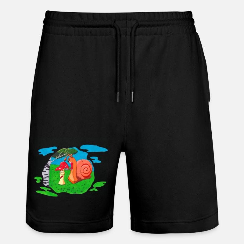 Front champignon - Short de jogging bio TRAINER Stanley/Stella unisexe - noir