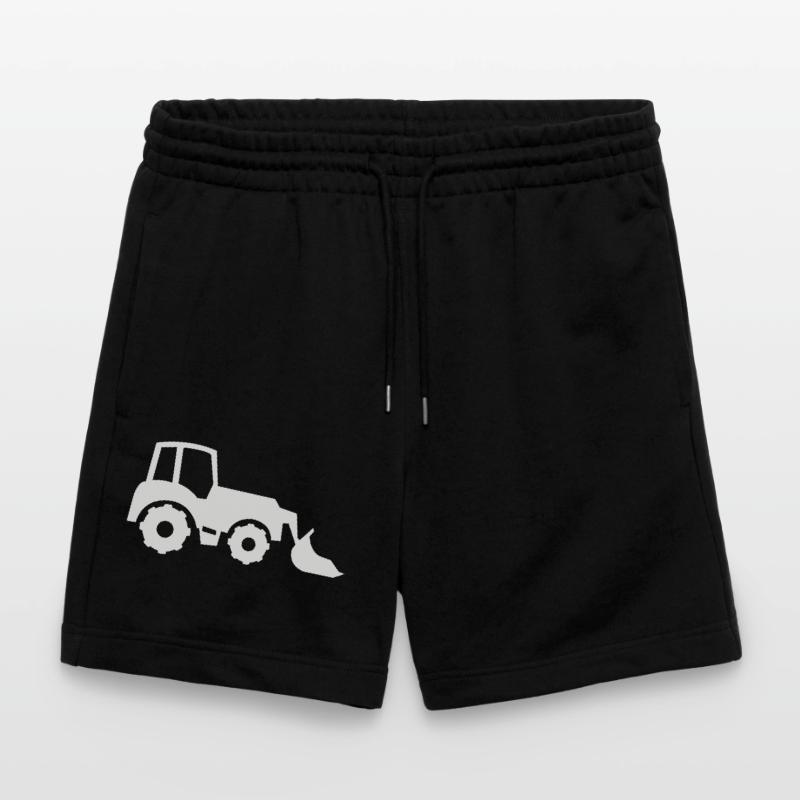 Tractor Silhouette Front End Loader Stanley/Stella Trainer Unisex Organic Jogging Shorts