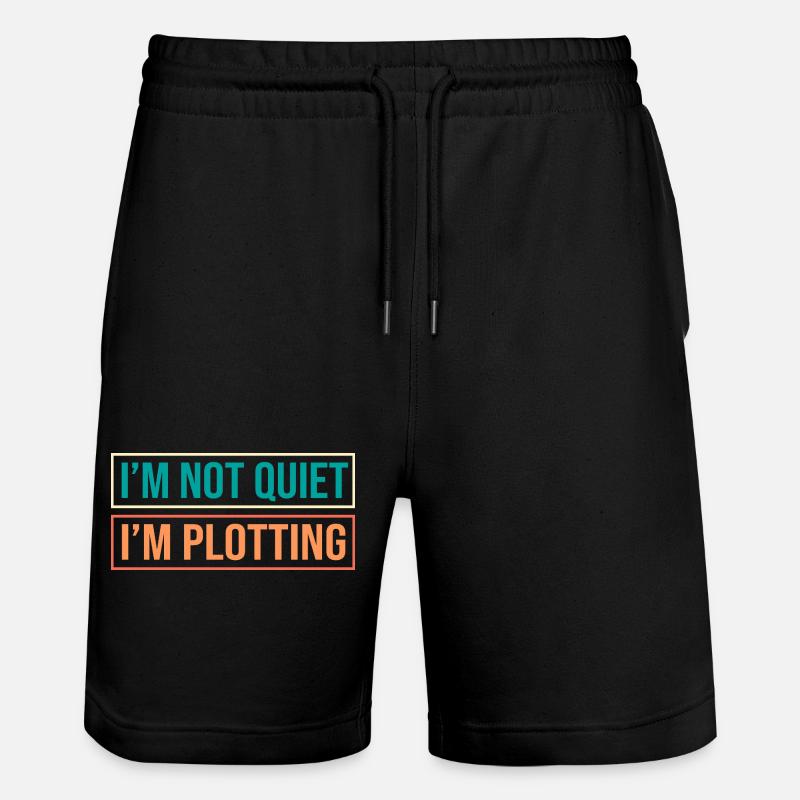 Anxiété Anxieuse Anxieuse Introvertie effrayée - Short de jogging bio TRAINER Stanley/Stella unisexe - noir