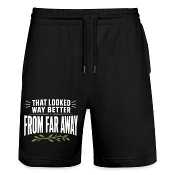 Scale-hunting-scale-hunter-antler-hunting-whitetail - Stanley/Stella Trainer Unisex Organic Jogging Shorts - black - Front - Nik (191cm) & Marisol (170cm)