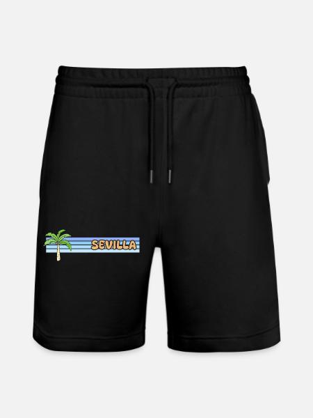 Sonne Sevilla - Stanley/Stella Unisex Bio Joggingshorts Trainer - Schwarz