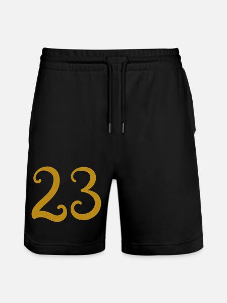 23 - Stanley/Stella Trainer Unisex Organic Jogging Shorts - black