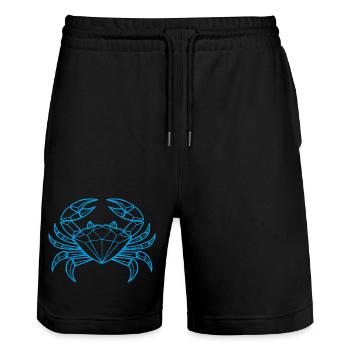 Cancer – Protection & Strength - Stanley/Stella Trainer Unisex Organic Jogging Shorts - black - Front - Nik (191cm) & Marisol (170cm)