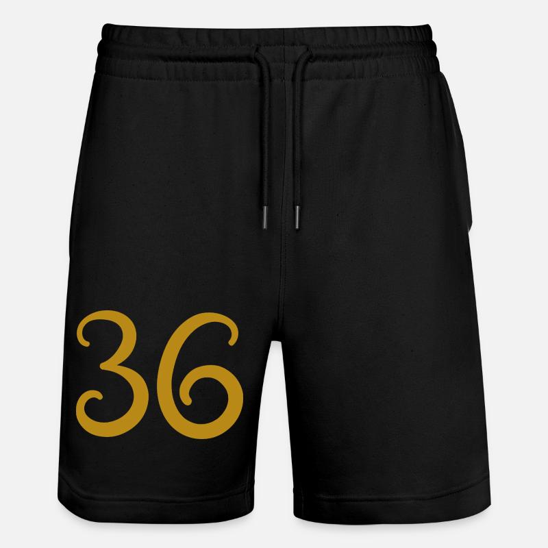 36 - Short de jogging bio TRAINER Stanley/Stella unisexe - noir