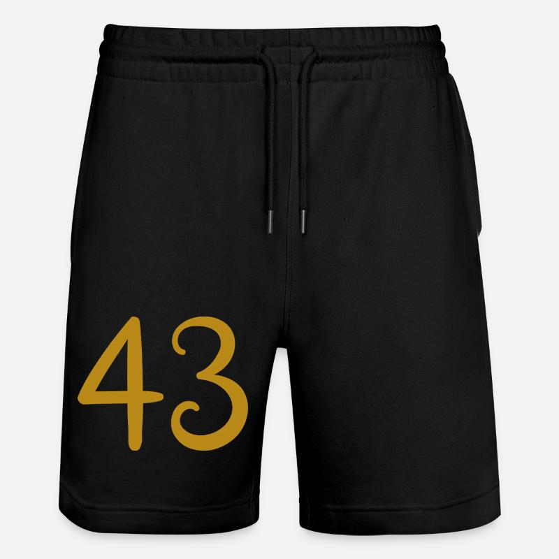 43 - Stanley/Stella Unisex Bio Joggingshorts Trainer  - Schwarz
