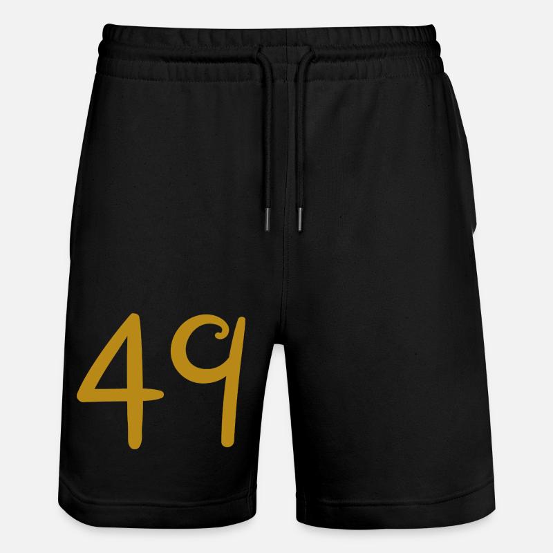 49 - Stanley/Stella Trainer Unisex Organic Jogging Shorts - black