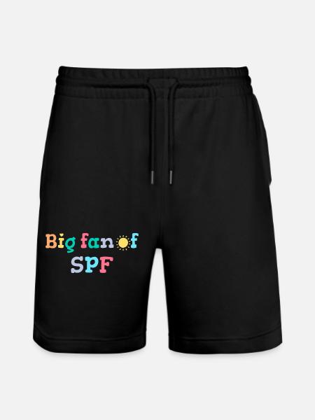 SPF Sonnenschutz Fan Sommer Sonne - Stanley/Stella Unisex Bio Joggingshorts Trainer  - Schwarz