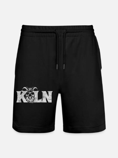 Geissbock cologne lettering - Stanley/Stella Trainer Unisex Organic Jogging Shorts - black