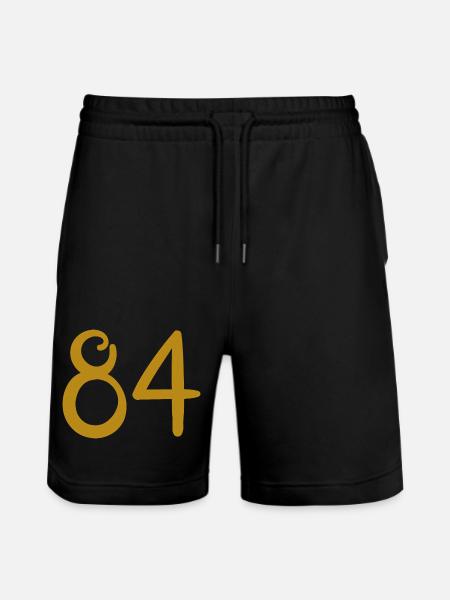 84 - Stanley/Stella Trainer Unisex Organic Jogging Shorts - black