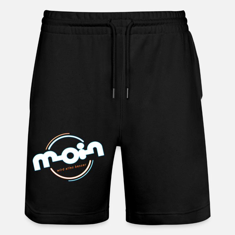 Hello - Stanley/Stella Trainer Unisex Organic Jogging Shorts - black