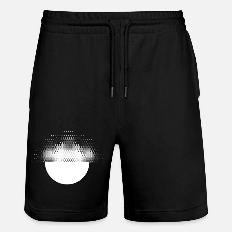 geometric sun design - Stanley/Stella Trainer Unisex Organic Jogging Shorts - black