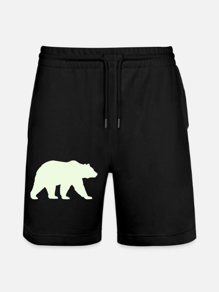 grizzly_baer- - Stanley/Stella Trainer Unisex Organic Jogging Shorts - black