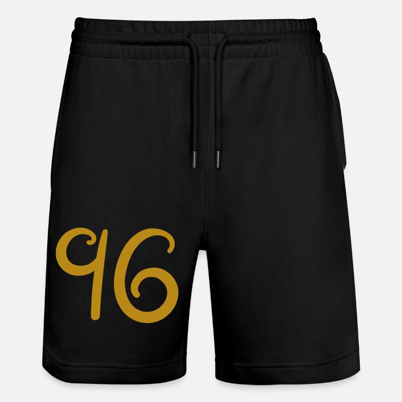 96 - Stanley/Stella Trainer Unisex Organic Jogging Shorts - black