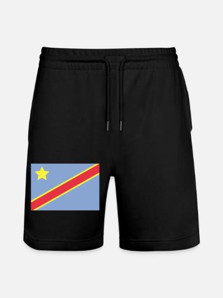 Drapeau du Congo - Short de jogging bio TRAINER Stanley/Stella unisexe - noir