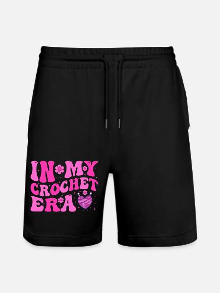 In My Crochet Area - Stanley/Stella Unisex Bio Joggingshorts Trainer  - Schwarz