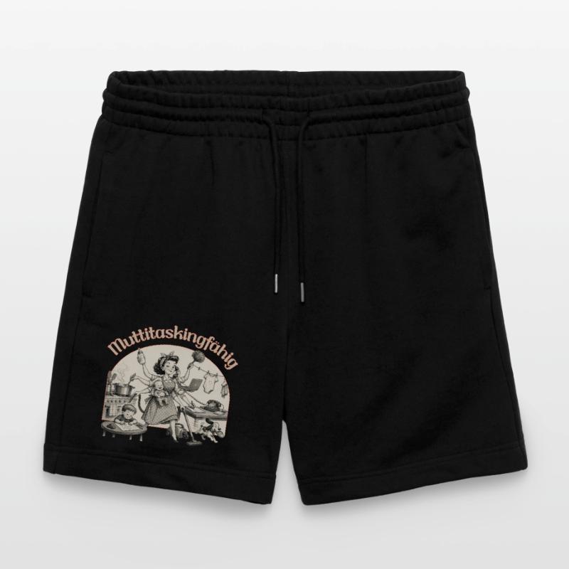 Multitasking? Nein. Muttitasking - Chaos? Läuft! Stanley/Stella Unisex Bio Joggingshorts Trainer 