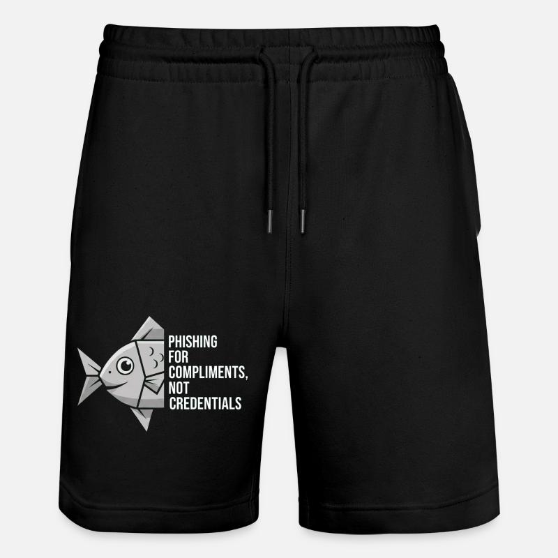 Phishing for Compliments Cyber Security - Stanley/Stella Unisex Bio Joggingshorts Trainer - Schwarz