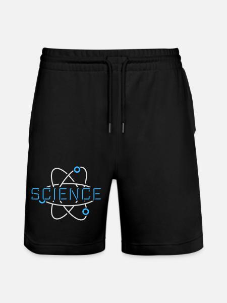 Science Science Statement Nerd Education Saying - Stanley/Stella Trainer Unisex Organic Jogging Shorts - black